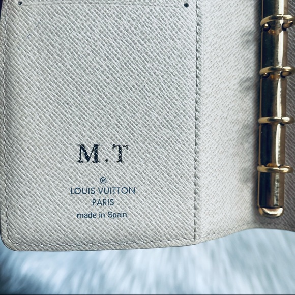 ❤️SOLD❤️ 2017 Louis Vuitton Damier Azure Small Agenda Notebook PM - Picture 7 of 9